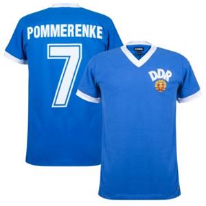 Sportus.nl DDR Retro Voetbalshirt WK 1974 + Pommerenke 7
