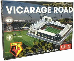 Kick Off Games Watford Vicarage Road 3D puzzel (116 stukjes)