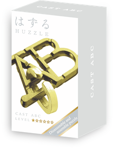 Huzzle Mini  Cast Puzzle - ABC Gold (level 1)