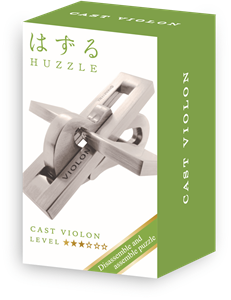 Huzzle Mini  Cast Puzzle - Violon Silver (level 3)