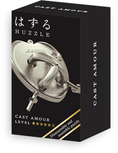 Huzzle Mini  Cast Puzzle - Amour Silver (level 5)