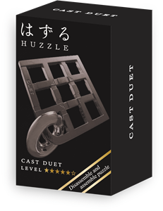 Mini  Cast Puzzle - Duet Black (level 5)