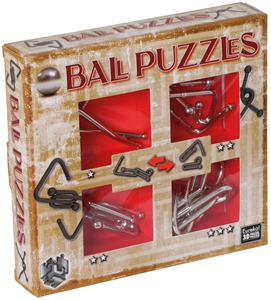 Eureka Ball Metalen Breinbrekers Puzzel - Rood