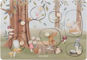 Little Dutch | Geluidenpuzzel hout Forest Friends FSC