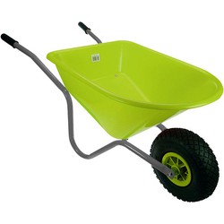 Kinderkruiwagen lime/grijs metaal/kunststof - 