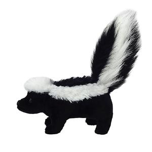 Wild Republic pluche knuffel Stinkdier - 13 cm - zwart/wit - Dieren -
