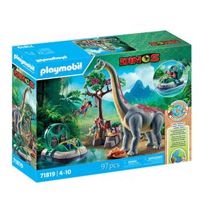 Top1Toys Playmobil 71819 brachiosaurus met hovercraft