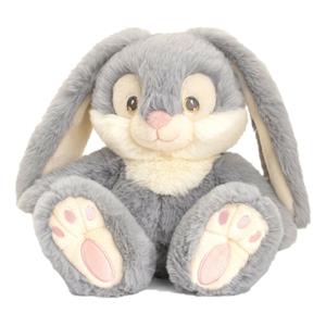 Keel Toys pluche Konijn/haas knuffeldier - grijsblauw - zittend - 22 cm -