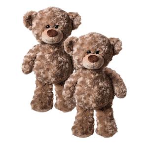 Heunec Teddybeer - 2x - pluche knuffel - 24 cm - beren knuffeldier -