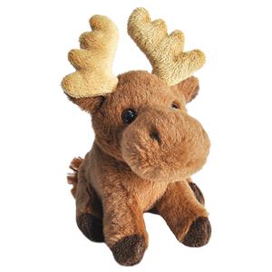 pluche dieren knuffel Eland - bruin - 13 cm - Elanden knuffels -