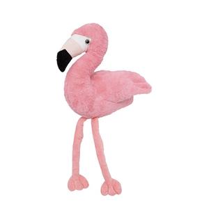 Atmosphera Knuffeldier Flamingo - zachte pluche stof - fluffy knuffels - roze - 25 cm -