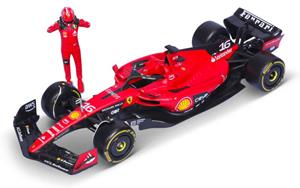 Brinic Modelcars Bburago Ferrari F1 SF-23 met Charles Leclerc figuurtje