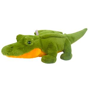 Knuffeldier Krokodil - zachte pluche stof - fluffy knuffels - groen - 62 cm -