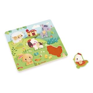 Janod speelgoed Janod | Boerderij Voelbare Puzzel