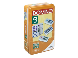 Cayro Domino Dubbel 9 Kleur Tin