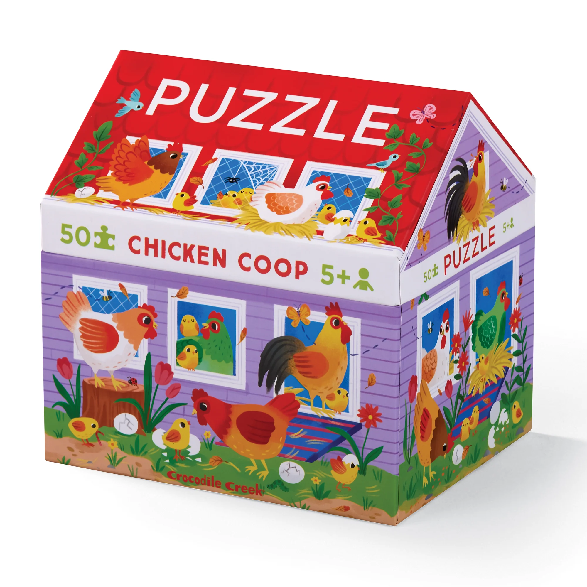 Crocodile Creek | Huis Puzzel, 50 Stuks - De Kippenhok