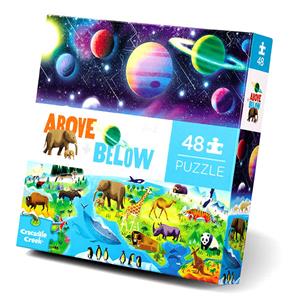 Crocodile Creek | Above + Below Puzzel, 48 Stuks - De Aarde En De Ruimte