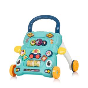 Chipolino Funny Animals Loopwagen met Speelauto & Muziek Blauw