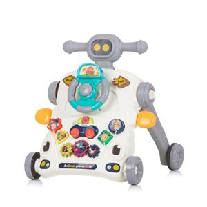 Chipolino Car 3 in 1 Loopwagen met Speelgoedauto & Muziek Grijs