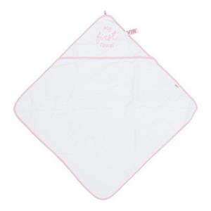 Very Important Baby Badcape Vib My First Towel Wit+roze 75cm