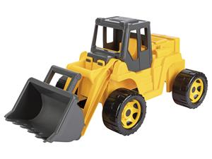 Lena Eco GIGA TRUCKS zit-voertuig, met houtgeur (Shovel)