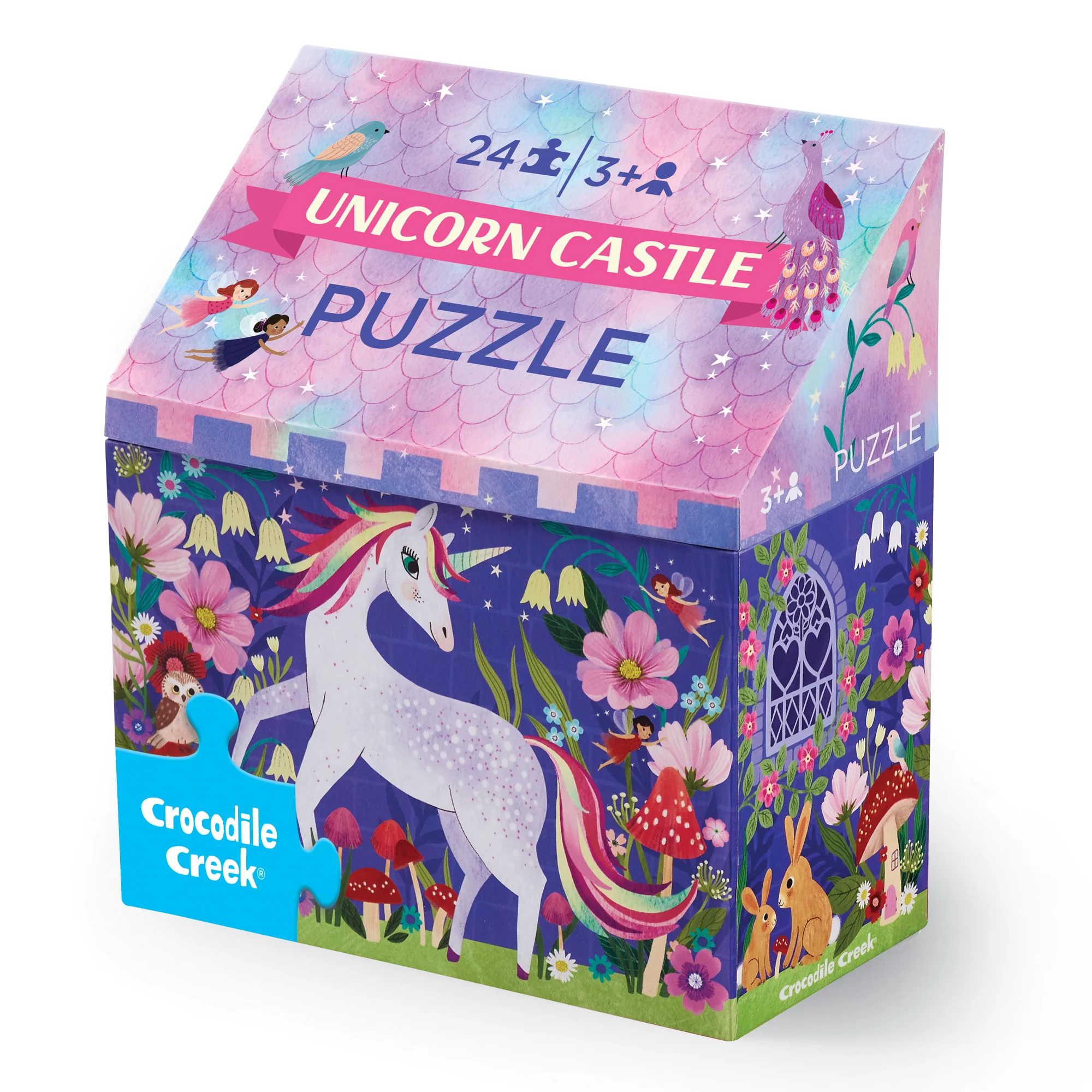 Crocodile Creek | Puzzel , 24 Stuks - Eenhoorn Kasteel