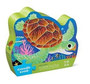 Crocodile Creek | Floor Puzzel, 36 Stuks - Zeeschildpad