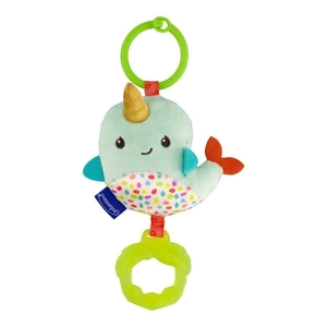 Infantino Knuffel met bel, narwal