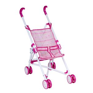 Poppenwagen - poppen buggy - roze - inklapbaar - speelgoed - kinderwagen -