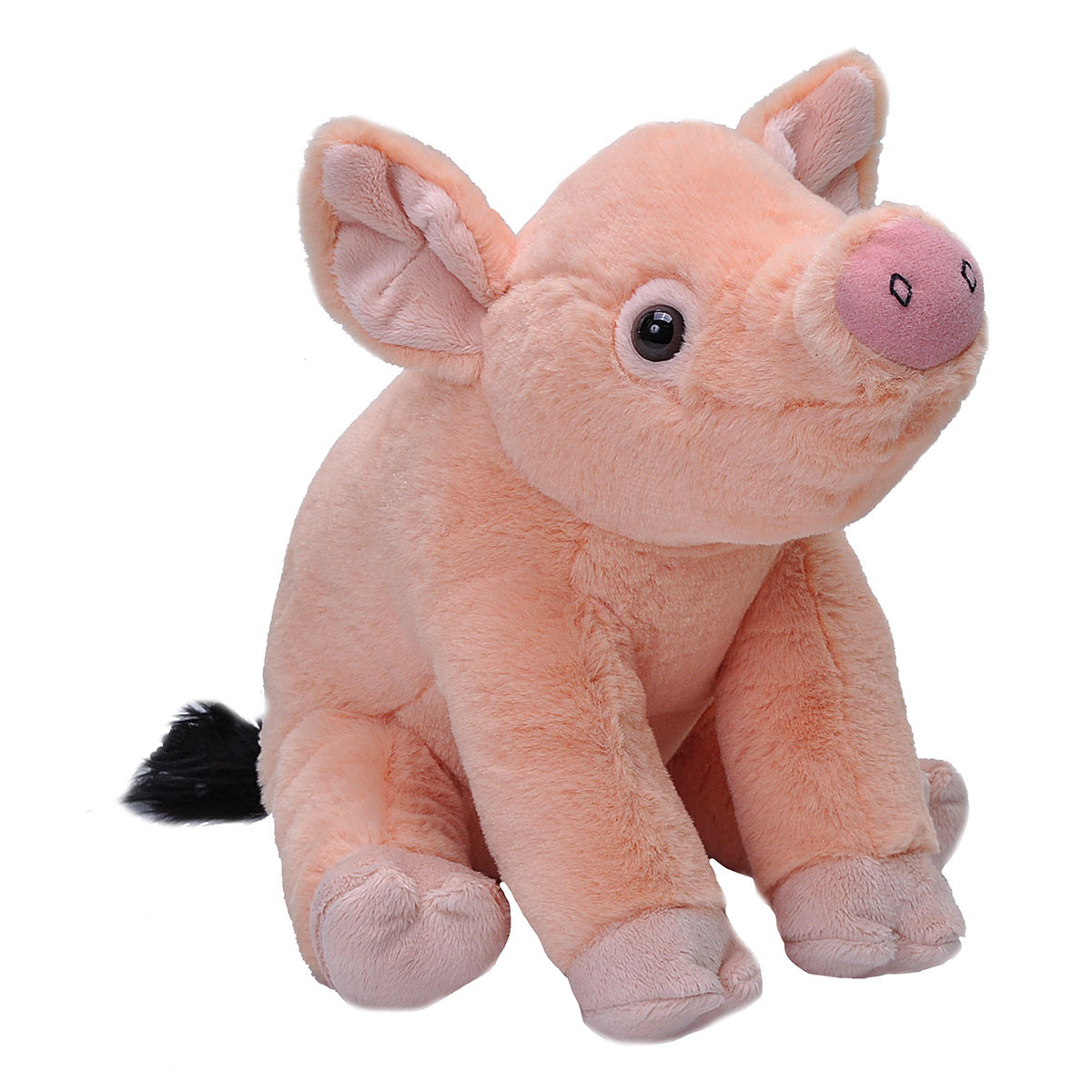 Wild Republic Varken/biggetje knuffel - pluche - roze - 30 cm - boerderij knuffel - knuffeldieren -