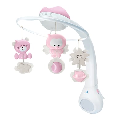 Infantino B kids 3 in 1 Muziekmobile met lamp, roze
