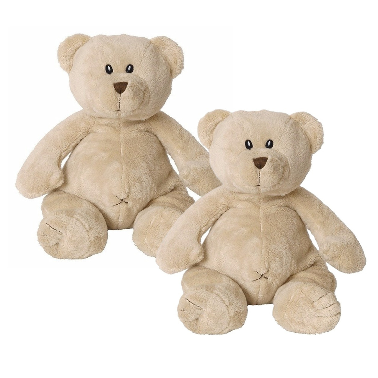 Happy Horse knuffel - 2x - beer Buster - cm - beige - knuffelbeer - kraamcadeau - geboorte -