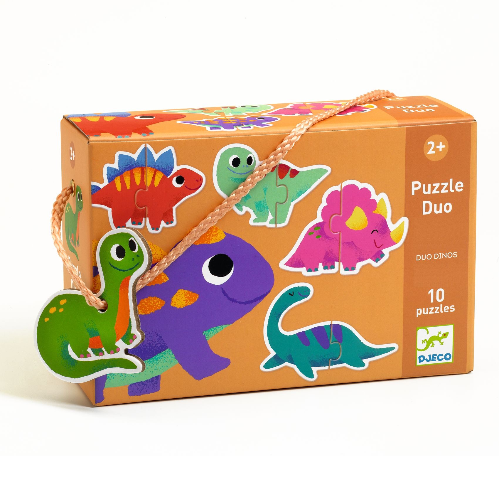Djeco | Puzzel Duo Dino's - 10 Stuks