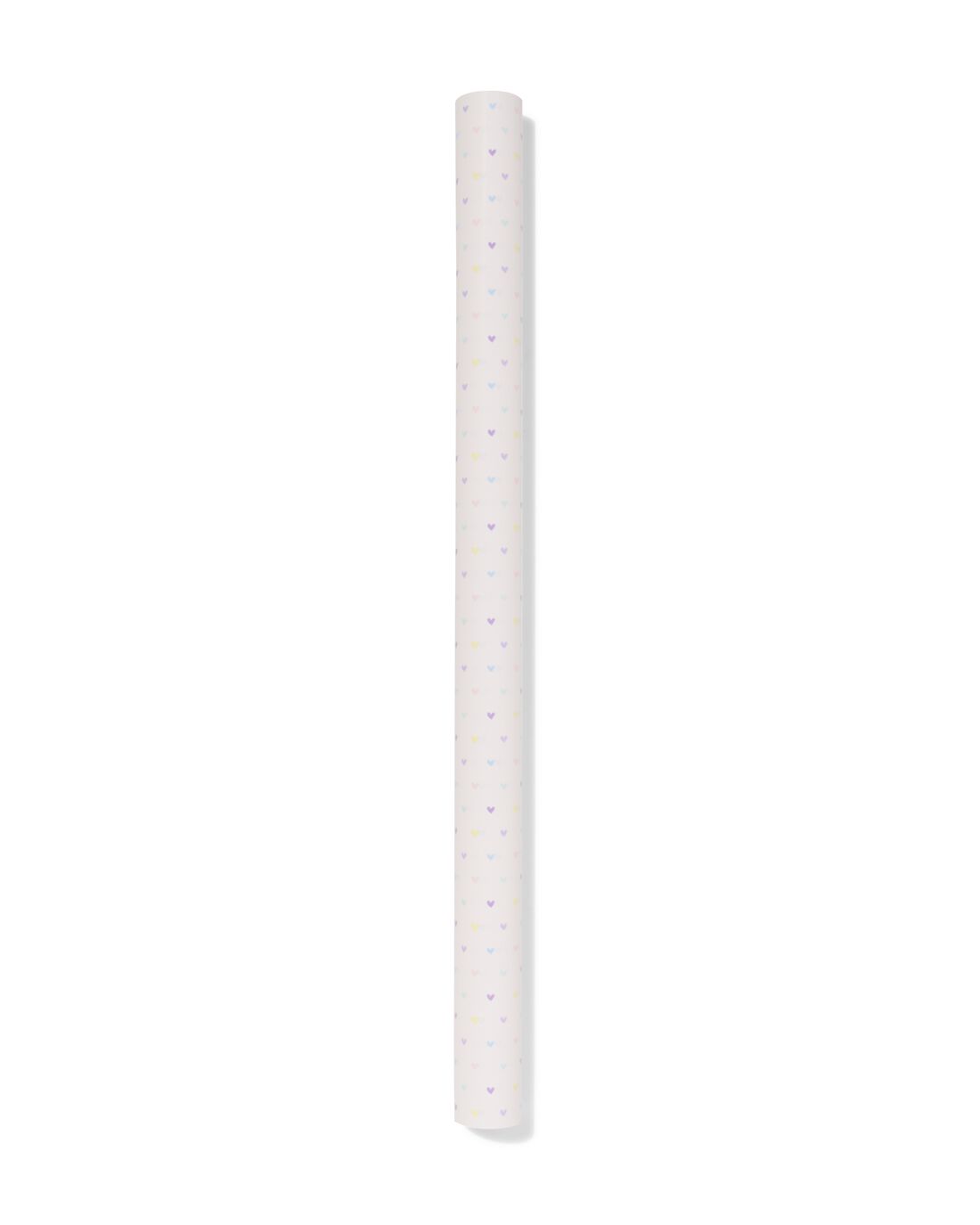 HEMA Kaftpapier 50cmx3m Hartjes Wit