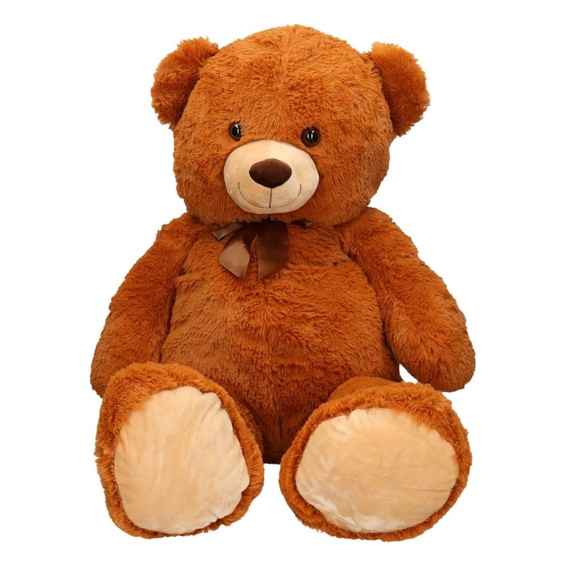 Merkloos Grote beren knuffel bruin 100 cm -