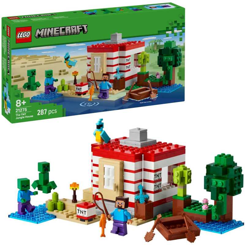 LEGO Minecraft - Het TNT junglehuis Constructiespeelgoed