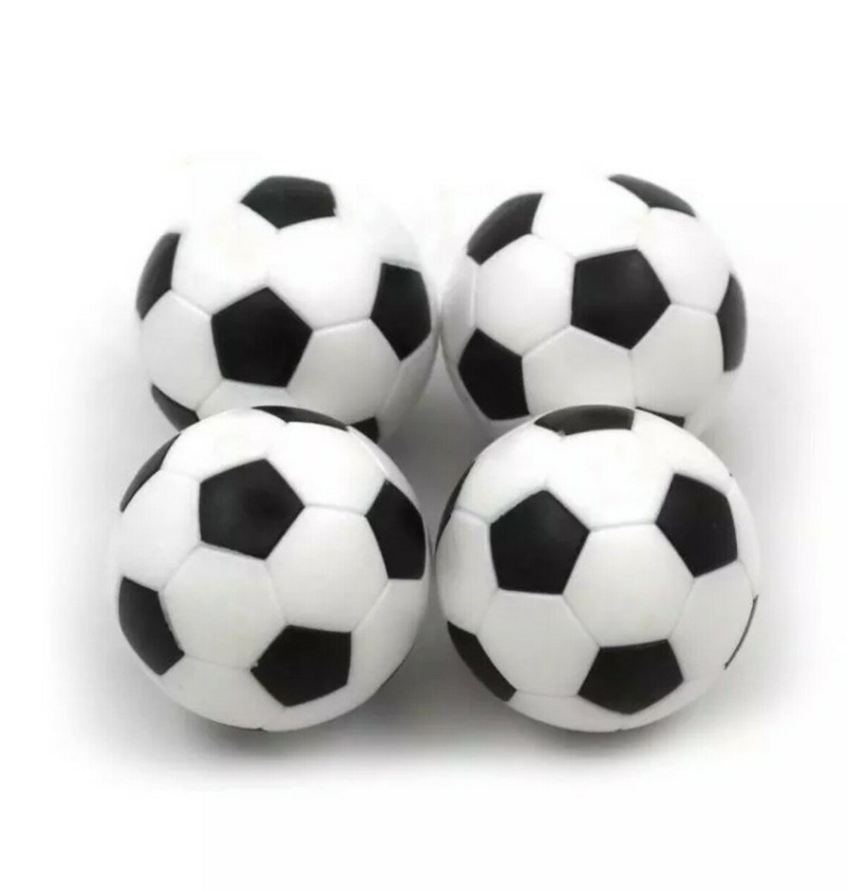 Tafelvoetbal balletjes  | Zwart-wit 36mm (per 4st.)