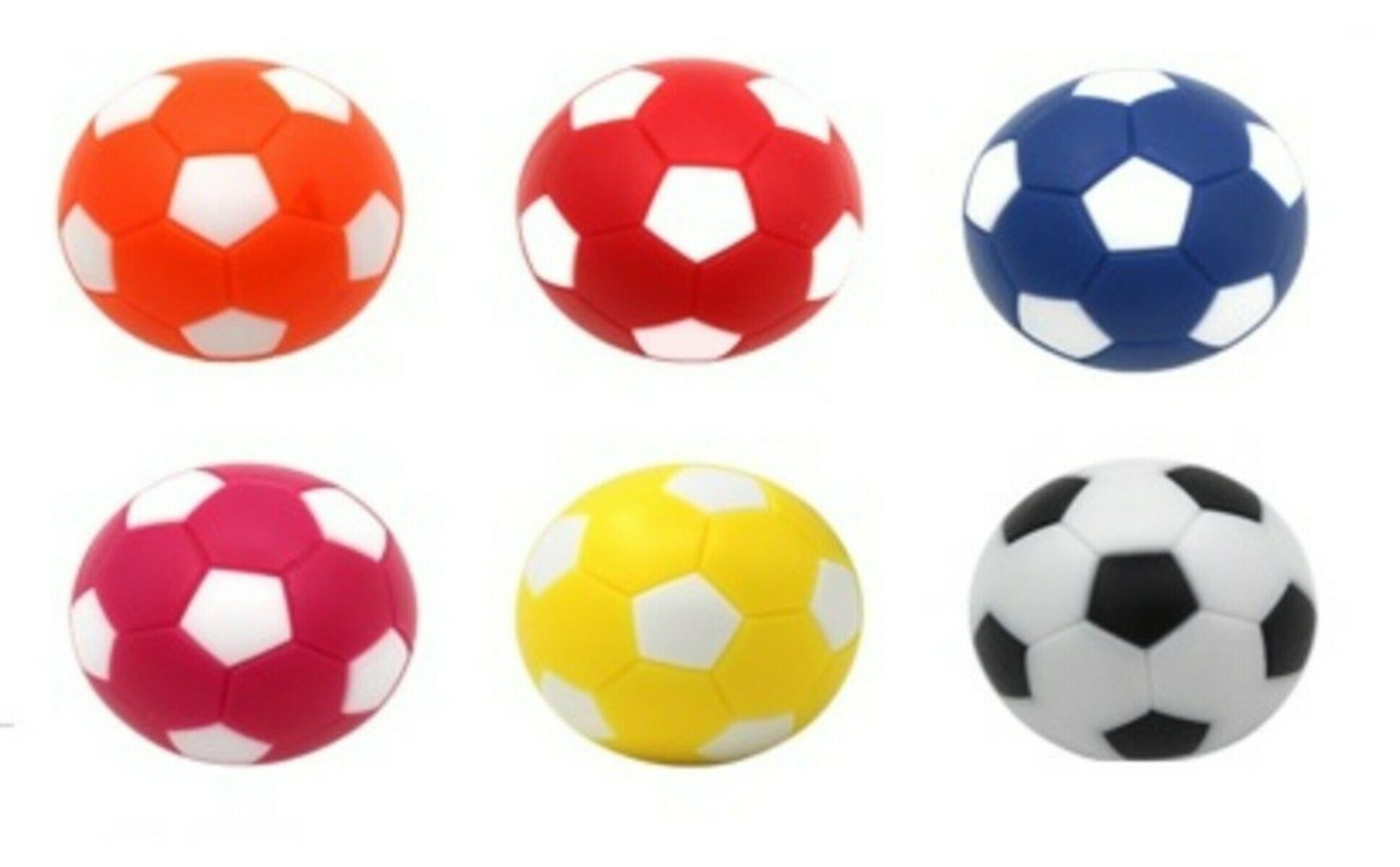 Tafelvoetbal balletjes  | Multi-color 36mm (per 6st.)