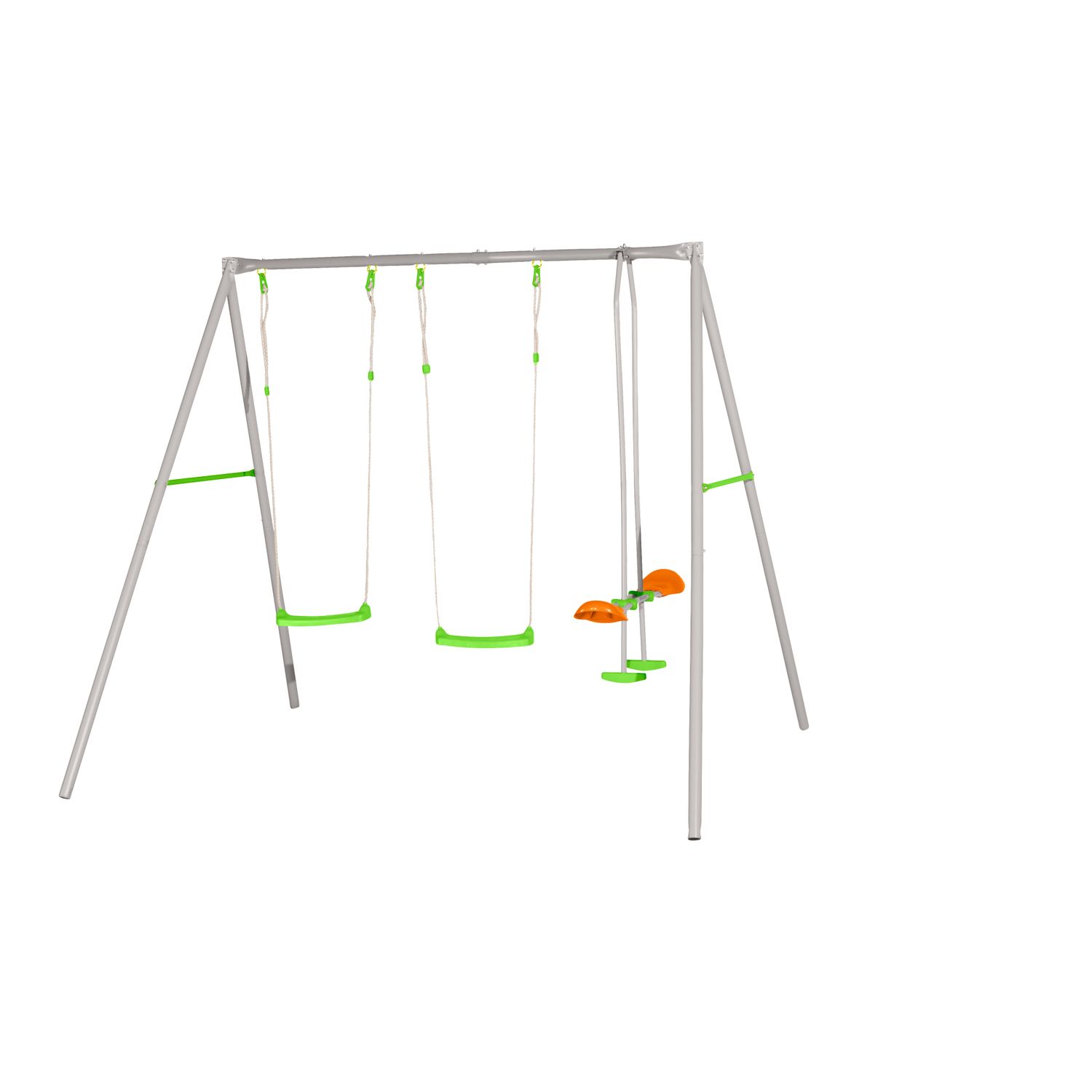 Praxis Schommelset Axion Louise Met 2 Schommelzitjes En Duozitje 259x213x220cm