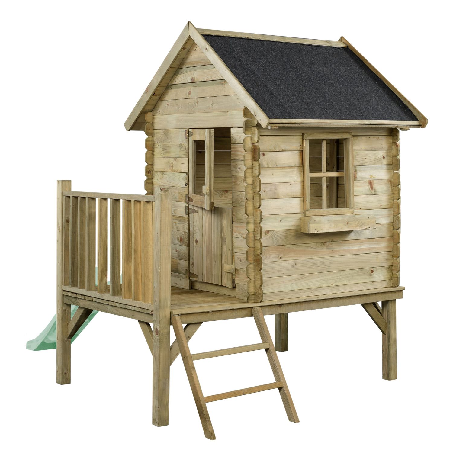 Swing King Swingking Speelhuisje Camilla Met Glijbaan Pastel Groen