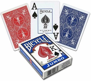 Bicycle Pokerkaarten - Rider Back Jumbo