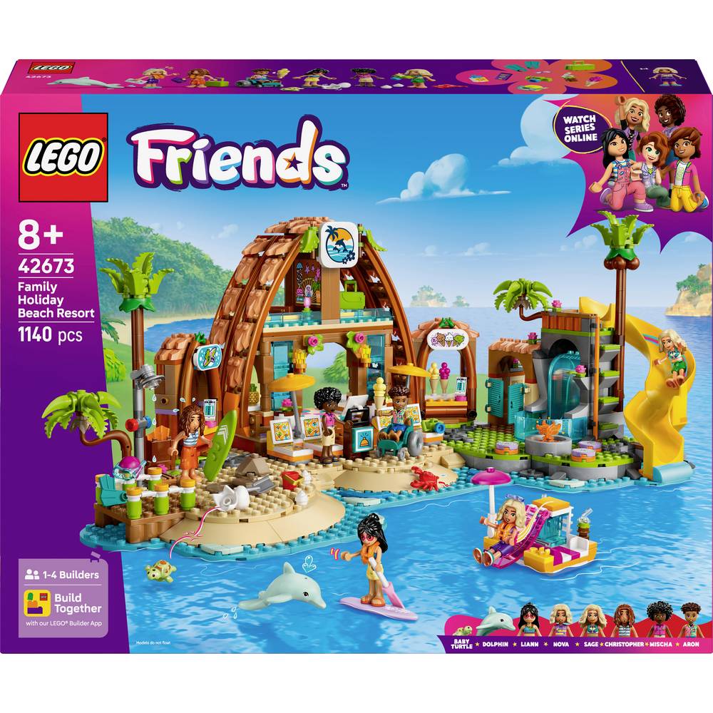 LEGO Friends 42673 Familie vakantie in de strandtoevlucht