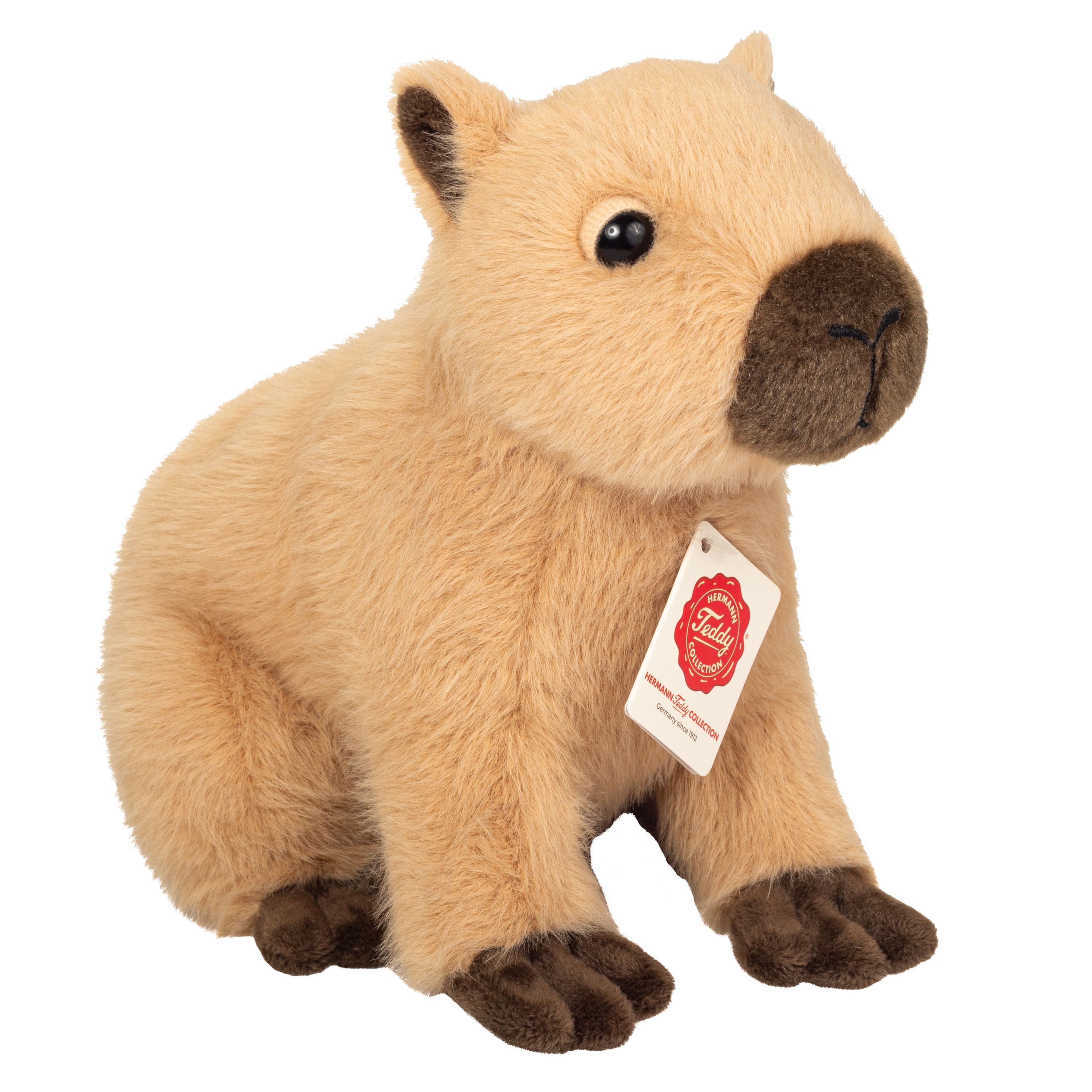 Knuffeldier Capibara - zachte pluche stof - premium kwaliteit knuffels - lichtbruin - 25 cm -