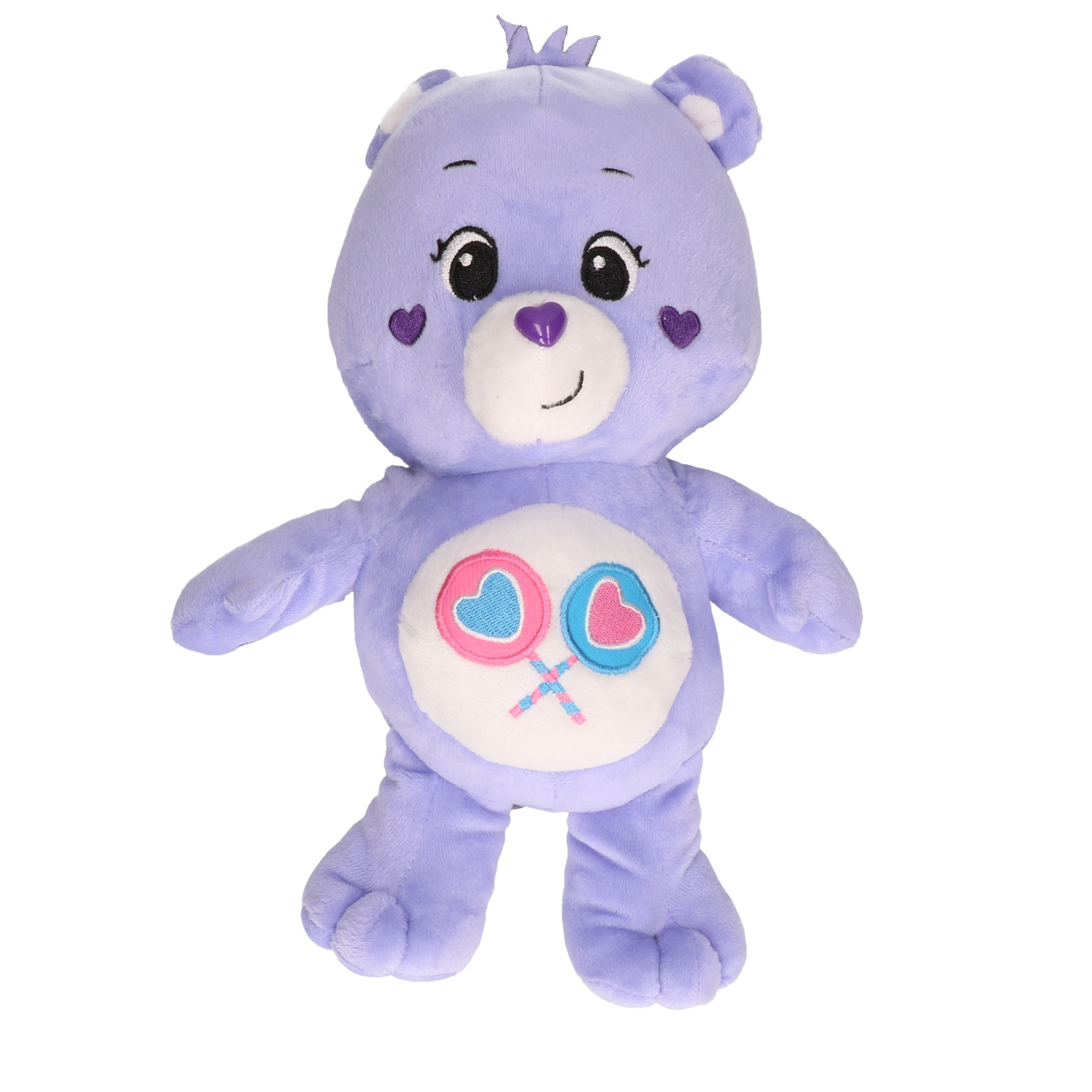 Troetelbeertjes pluche knuffel - paars - 28 cm - Cartoon knuffel - Troetelberen - Pluche knuffels -