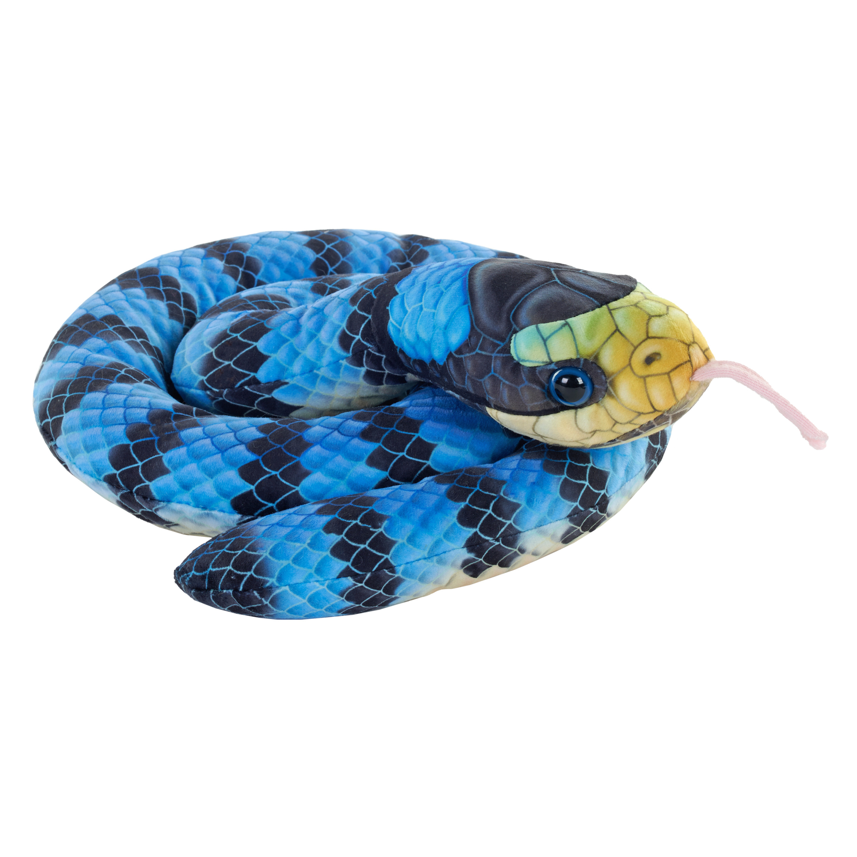 Wild Republic zeeslang - pluche - blauw - 91 cm - reptiel - slangen - knuffeldier -