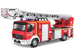 Brinic Modelcars Bburago Mercedes Atego Brandweer ladderwagen