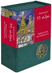 Tucker's Fun Factory Kerstpuzzel Hout - Skating Around the Christmas Tree (50 stukjes)