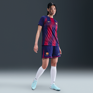 Nike FC Barcelona 2025/26 Stadium Thuis  Dri-FIT replicavoetbalshorts voor dames - Blauw
