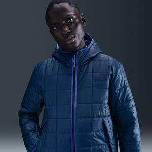 Nike voetbaljack met synthetische vulling en capuchon voor heren van Chelsea FC - Blauw