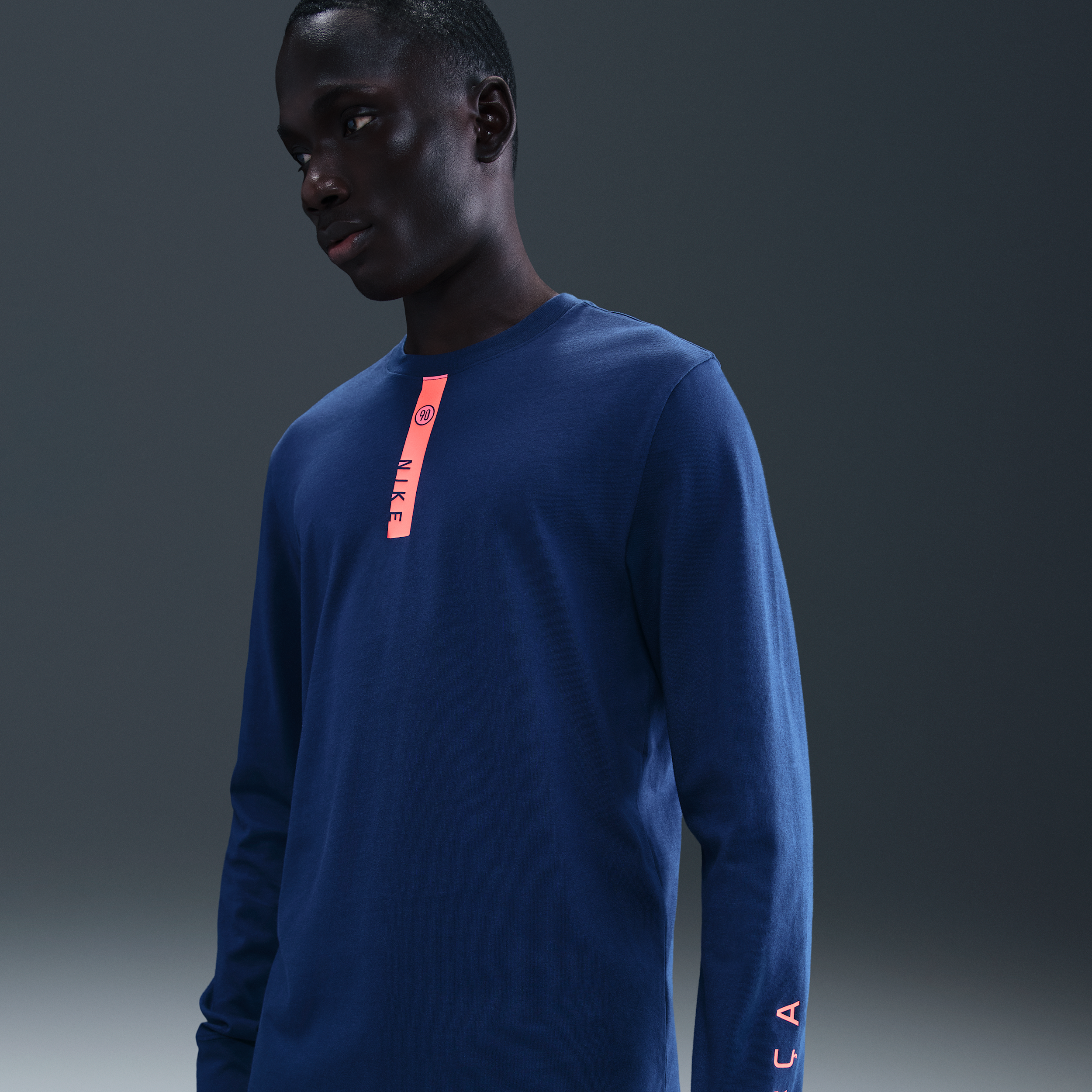 Nike FC Barcelona  voetbalshirt met lange mouwen voor heren - Blauw